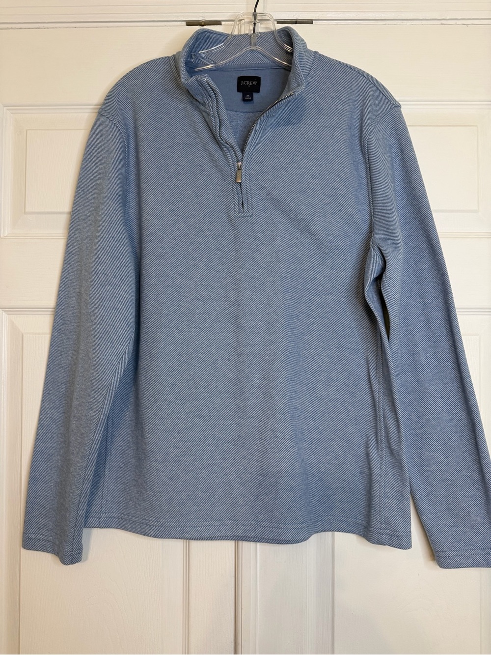 J. Crew Light Blue Quarter Zip Pullover Never Worn.